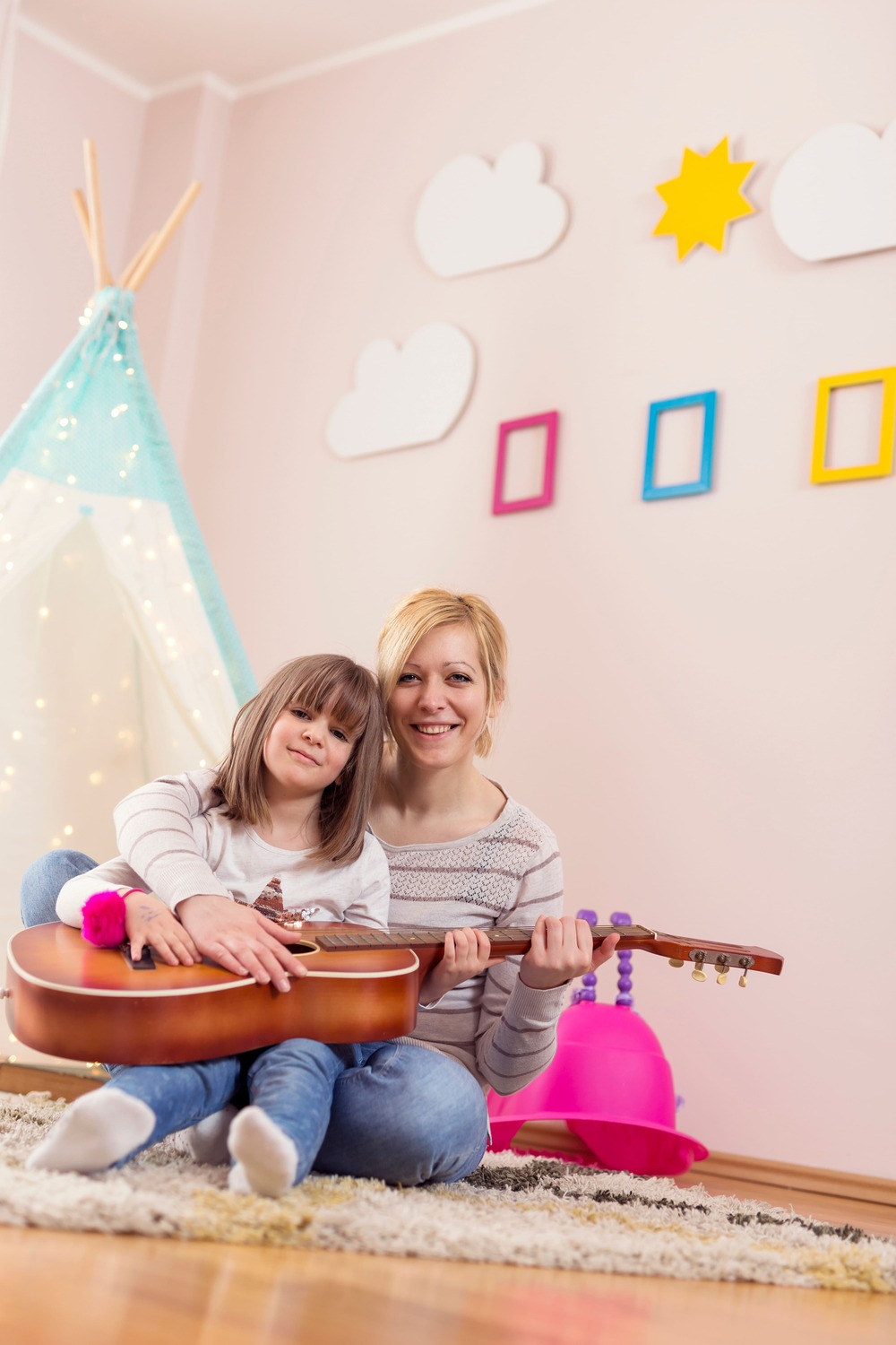 Eltern-Kind-Gitarrenunterricht in Stade